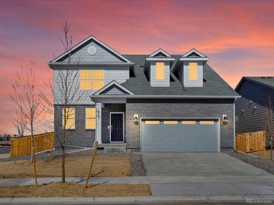 New construction Single-Family house 6108 Camprock Way, Brighton, CO 80601 The Deercreek- photo 0