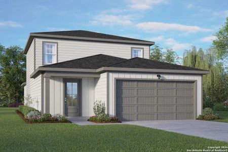 New construction Single-Family house 2526 Dry Moss Way, San Antonio, TX 78224 The Sabine A- photo 0