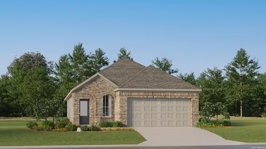 New construction Single-Family house 918 Moonshine Ln, Marion, TX 78132 plan Aruba - image