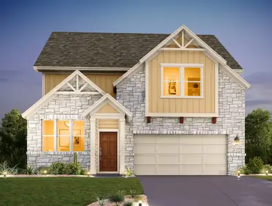 New construction Single-Family house 318 Willow Heights Dr, Hutto, TX 78634 plan Cassidy - image