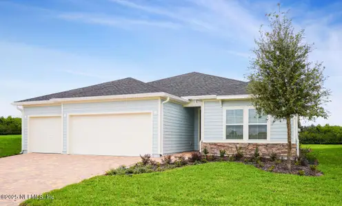 New construction Single-Family house 3357 Tupelo Lp, Green Cove Springs, FL 32043 Princeton II- photo 0