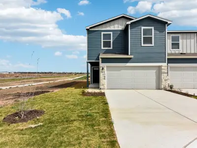 New construction Townhouse house 105 Calcite Rd, Unit 1, Kyle, TX 78640 plan The Waterloo (175E) - image