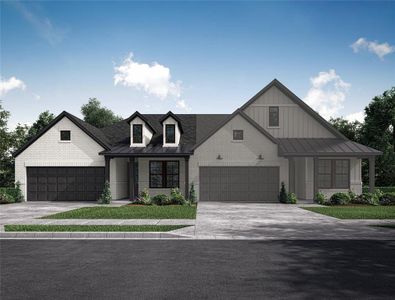 New construction Townhouse house 7631 Cattail Shallows Ln, Katy, TX 77493 - photo 0