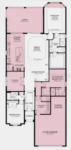 Structural options added include: tandem garage, a study with double doors, gourmet kitchen, a casual dining area, an extended covered lanai with an outdoor kitchen rough-in and a bay window in the primary bedroom.