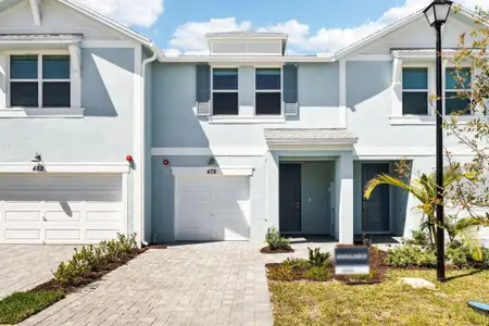 New construction Townhouse house 478 Salisbury Cir, Fort Pierce, FL 34982 plan Pompano - image