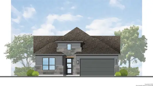 New construction Single-Family house 8013 Trail Grant, Schertz, TX 78154 VanGogh Plan- photo 0