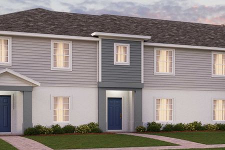 New construction Townhouse house 1235 Sand Torch Cir, Davenport, FL 33837 Clare- photo 0