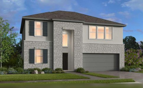 New construction Single-Family house 410 Doodle Ln, Hutto, TX 78634 Frio- photo 0