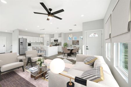 Open concept floor plan (virtually staged)