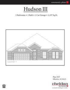 New construction Single-Family house 107 RJ, Smith St, Boyd, TX 76023 plan Hudson III - image