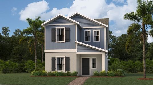 New construction Single-Family house 6957 Rosy Sky Avenue, Orlando, FL 32829 Brookside- photo 0