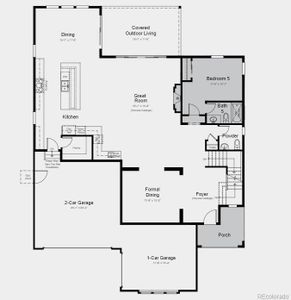 Structural options include: 5th bedroom with Bath in lieu of flex room, 9' full  finished basement with rec room, 1 bedroom and full bath, shower in lieu of tub, 8'x12' sliding glass door; center-meet sliders, modern 42" fireplace at gathering room - includes direct vented fireplace with drywall surround, owner's bath configuration 5 (shower & freestanding tub), outdoor living 1 - covered outdoor living 1 - Elevation B,  additional sink, utility sink, rough - in.