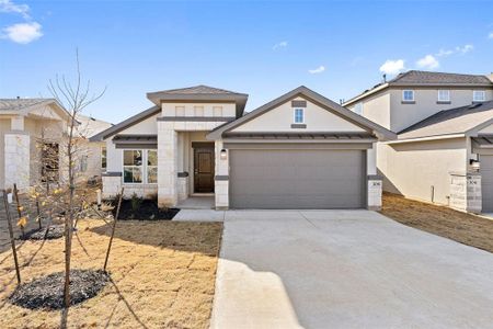 New construction Single-Family house 117 Boulder Ridge Trl, Liberty Hill, TX 78642 Willow- photo 0