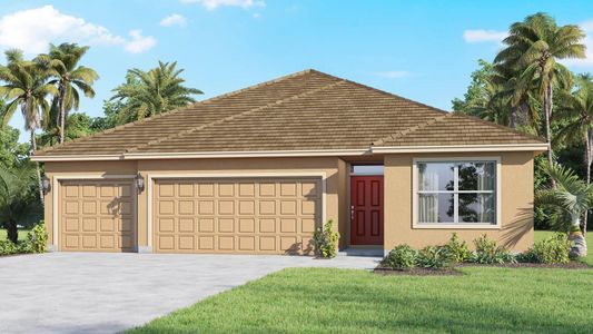 New construction Single-Family house 1314 Sw Hebner Avenue, Port Saint Lucie, FL 34953 Madison- photo 0