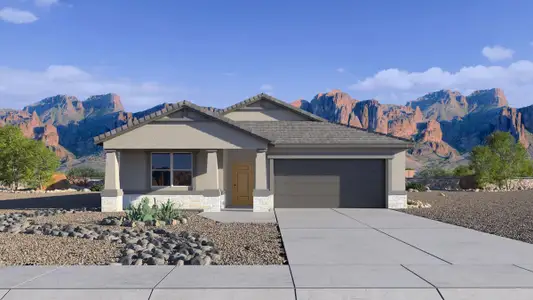 New construction Single-Family house 2921 W Sonrisa Ave, Apache Junction, AZ 85120 plan Justin - image