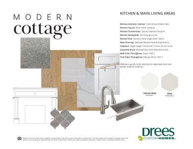 Modern Cottage Selection Sheet