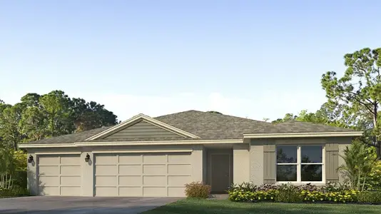 New construction Single-Family house 13132 Bending Creek Trl, Parrish, FL 34219 plan Covington - image
