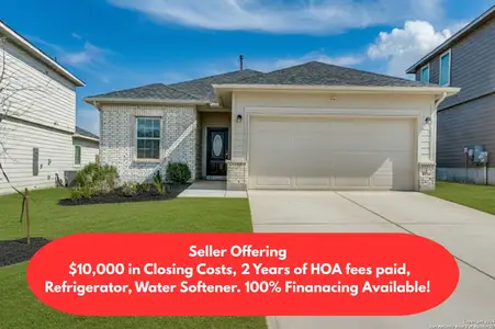 New construction Single-Family house 8931 Hazel Birch, Elmendorf, TX 78112 plan Frio - image