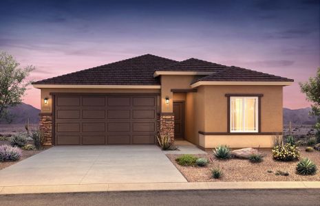 New construction Single-Family house 25236 W Wier Ave, Buckeye, AZ 85326 Verbena- photo 0