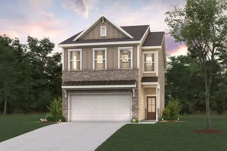 New construction Townhouse house 1221 Brooks Ryan Run, Lawrenceville, GA 30043 plan Sawnee - image