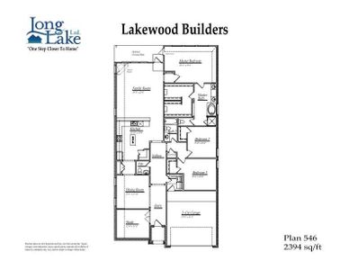 Plan 546 features 4 bedrooms, 2 full baths, 1 half bath and over 2,300 square feet of living space.