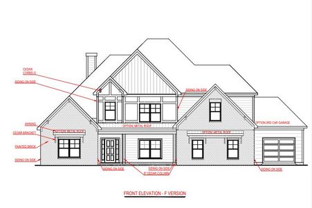 New construction Single-Family house 1099-1325 Mcintosh Trl, Sharpsburg, GA 30277 plan Woodbury A - image