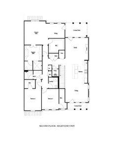 New construction Condo house 4415 E Jones Bridge Rd, Peachtree Corners, GA 30092 plan The Cochran - image 4