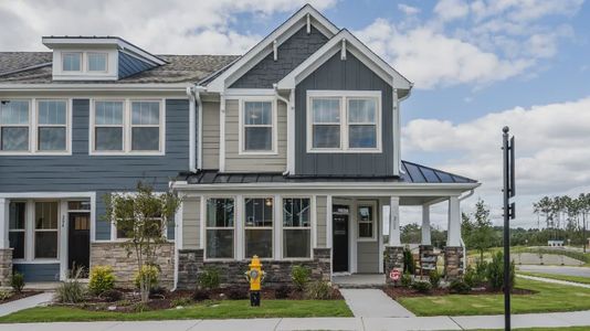 New construction Townhouse house 421 Channel Drop Drive, Clayton, NC 27520 Winchester- photo 0