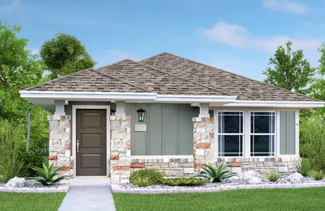 New construction Single-Family house 297 Keefer, Kyle, TX 78640 plan Montour - image