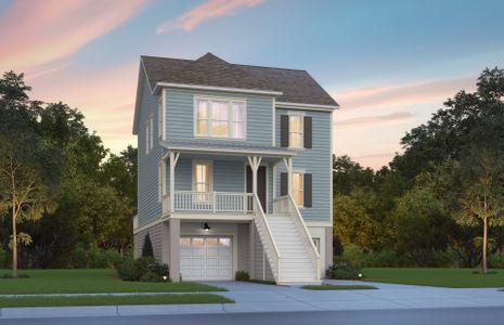 New construction Single-Family house 170 Loblolly Ln, Richmond Hill, GA 31324 plan Marigold - Drive Under - image