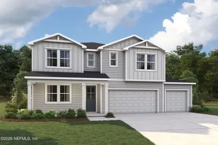 New construction Single-Family house 258 Holly Creek Dr, St. Johns, FL 32259 plan Emerson - image