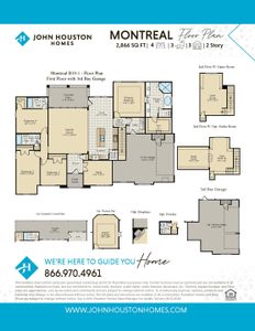 Montreal B10-1 Floor Plan w/ 3rd car garage