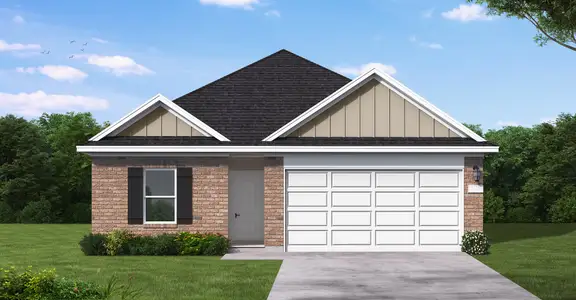 New construction Single-Family house 205 Boatright Blvd, Jarrell, TX 76537 plan Potter - Single Family Homes - image