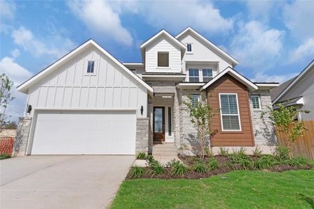 New construction Single-Family house 137 Menlo Bnd, Liberty Hill, TX 78642 Maddy- photo 0