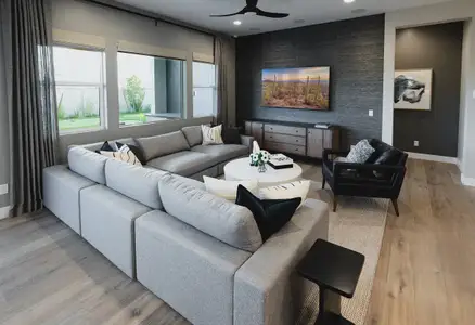 New construction Single-Family house 10423 E Unity Ave, Mesa, AZ 85212 plan 5014 Elevation F - image
