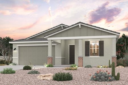 New construction Single-Family house 17947 W Camino De Oro, Surprise, AZ 85387 plan Erie - image