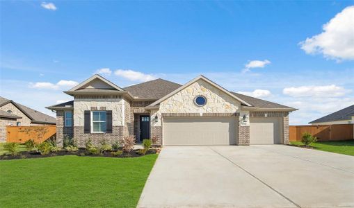 New construction Single-Family house 1491 Imperial Ranch Way, Dayton, TX 77535 Tacoma II- photo 0