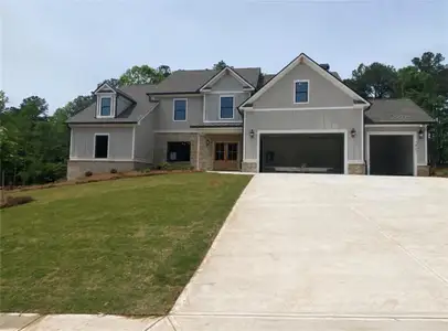 New construction Single-Family house 1421 Willowbend Pl, Monroe, GA 30655 plan (GA) Woodmont A 3 Front Entry - image