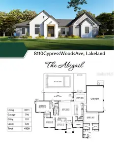 New construction Single-Family house 8110 Cypress Woods Ave, Lakeland, FL 33809 - image