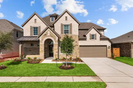 New construction Single-Family house 21807 Hibiscus Hedge Trl, Tomball, TX 77377 plan Zacate - Premier Collection - image