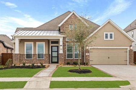 New construction Single-Family house 7414 Butterfly Blossom Ln, Katy, TX 77493 Brentwood - 60' Lot- photo 0