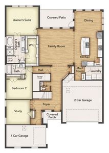 New construction Single-Family house 1116 Trinity Dr, Springtown, TX 76087 plan Neches - image