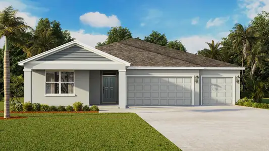 New construction Single-Family house 482 Se Majestic Ter, Port St. Lucie, FL 34983 plan Covington - image