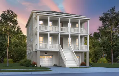 New construction Single-Family house 170 Loblolly Ln, Richmond Hill, GA 31324 plan Primrose - Drive Under - image