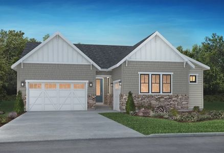 New construction Single-Family house 11181 Amber Light Trl, Littleton, CO 80125 plan 5088 Willowbend Elevation B - Lake Cottage - image