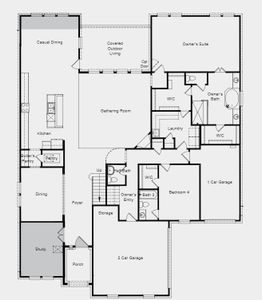 Structural options added include: Extended casual dining, 42" wide entry door and study.