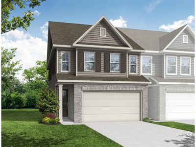 New construction Townhouse house 4845 Hemingway Trl, Cumming, GA 30041 plan The Wake A - image