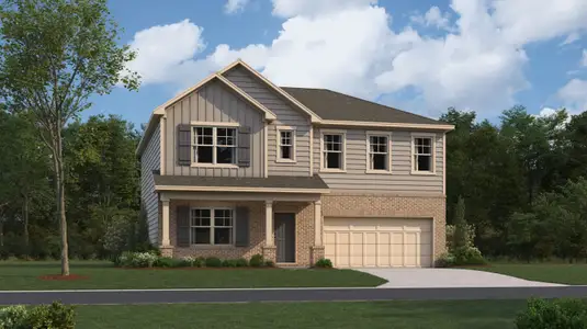 New construction Single-Family house 49 Elijah St, Jefferson, GA 30549 plan Portland w/ Basement - image