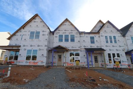 New construction Townhouse house 3191 Mission Olive Pl, New Hill, NC 27562 Hazelnut - Townhome Series- photo 1 1