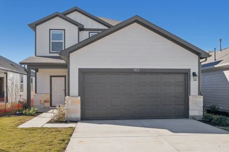 New construction Single-Family house 163 Two Bits Ln, Elgin, TX 78621 plan Hampton - image